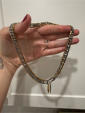 Artizan Joyeria Gold Brass Zircon Charm Necklaces  -and carabiner bracelet